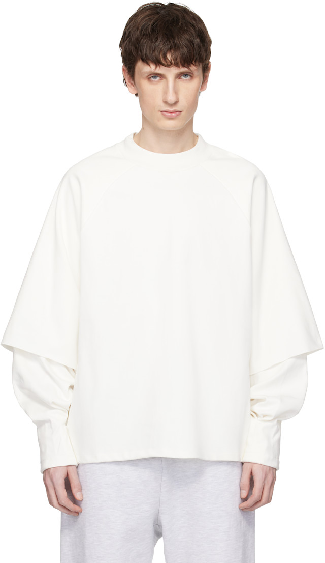 Seventh: Off-White Raglan Layered Longsleeve T-shirt | SSENSE
