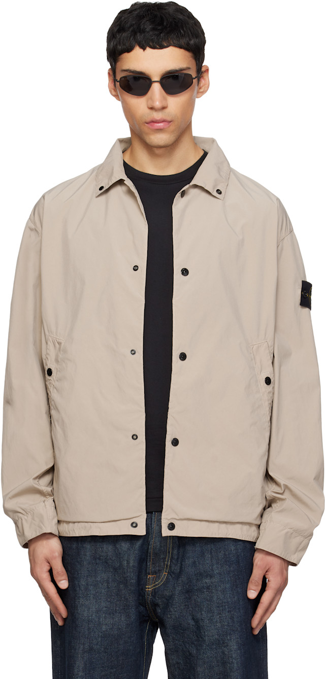Stone Island: Beige 4100041 Light Compact Touch Poly-TC Jacket
