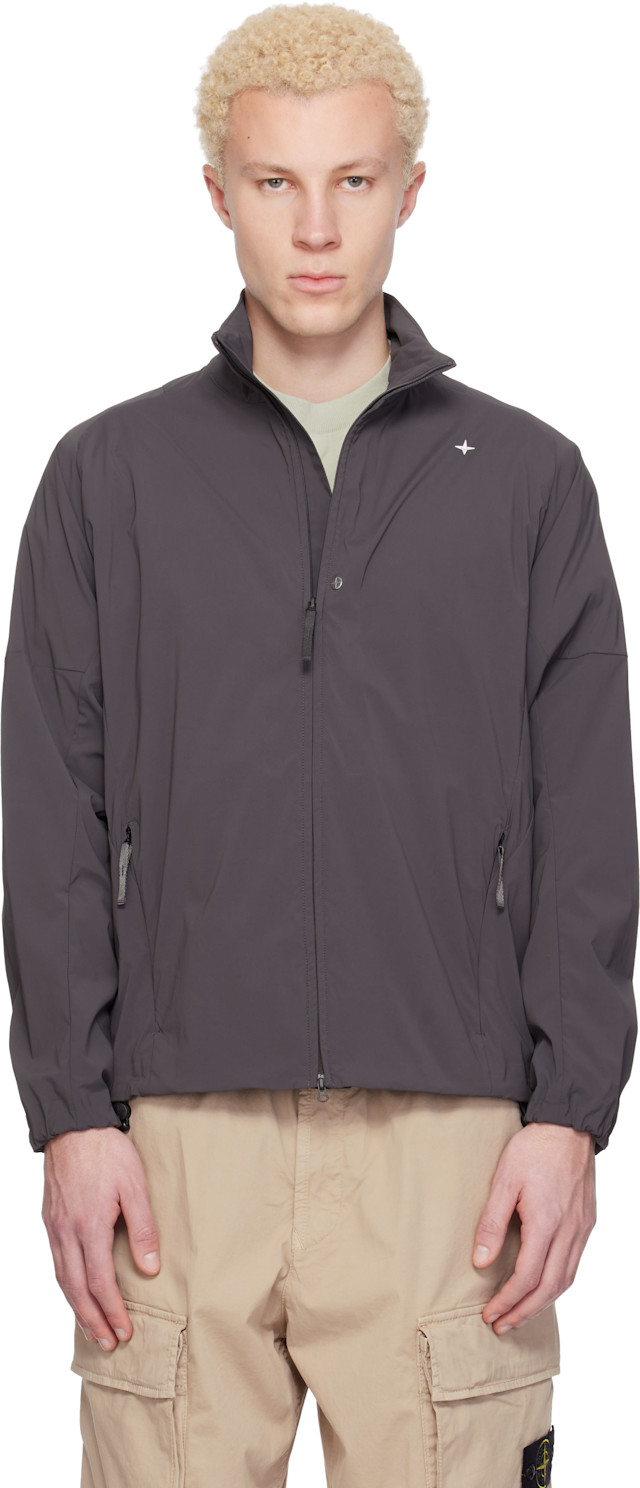 Stone Island: Gray 1200035 Recycled Stretch Nylon Tela S.I.