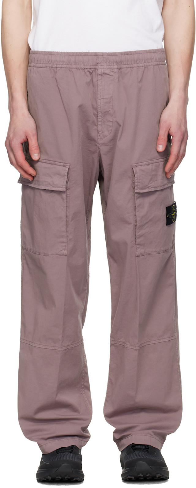 Stone Island: Purple 3100020 Stretch Organic Cotton Twill Cargo