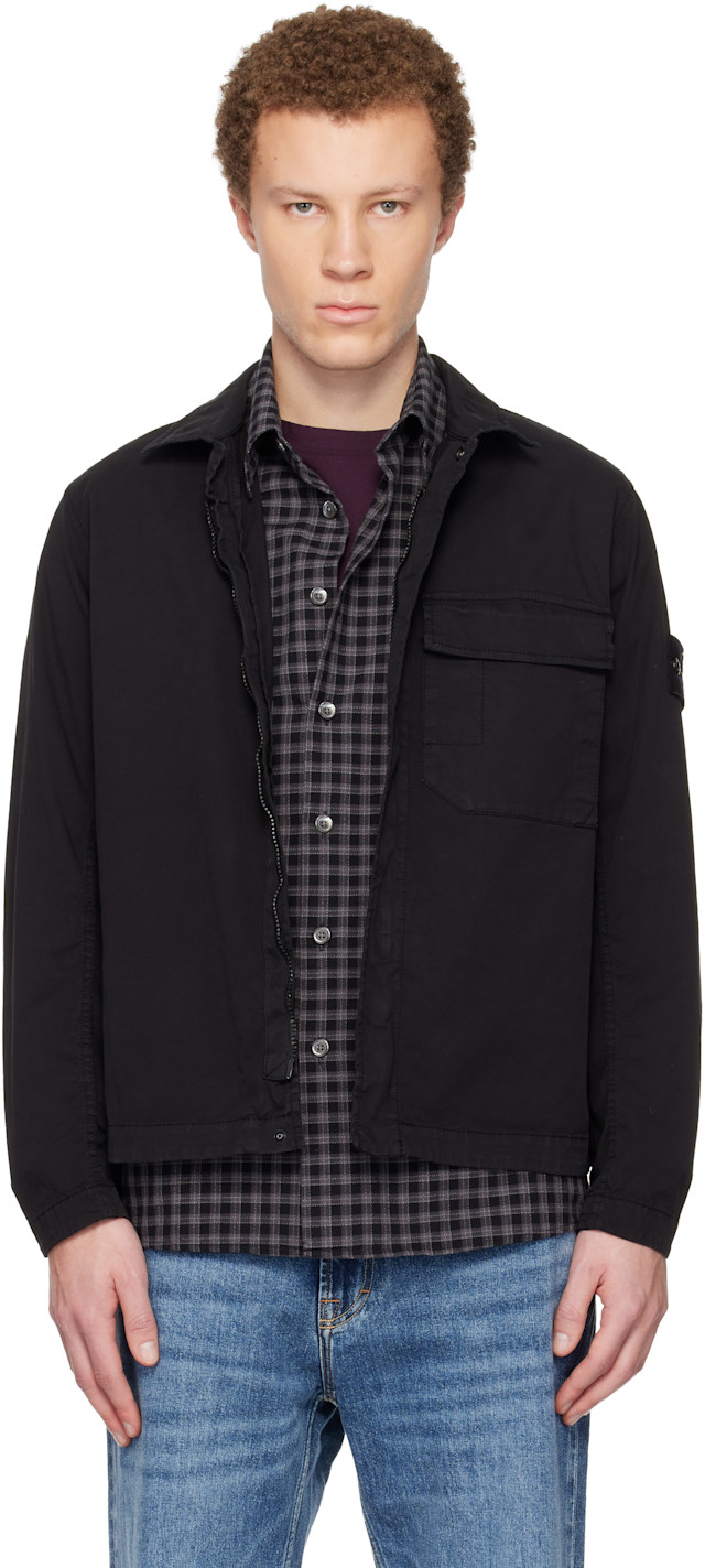 Stone Island: ブラック 1200013 ストレッチ オーガニックコットン