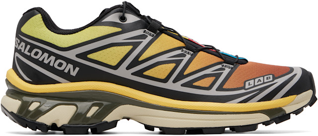 Salomon: Black & Yellow XT-6 Sneakers | SSENSE