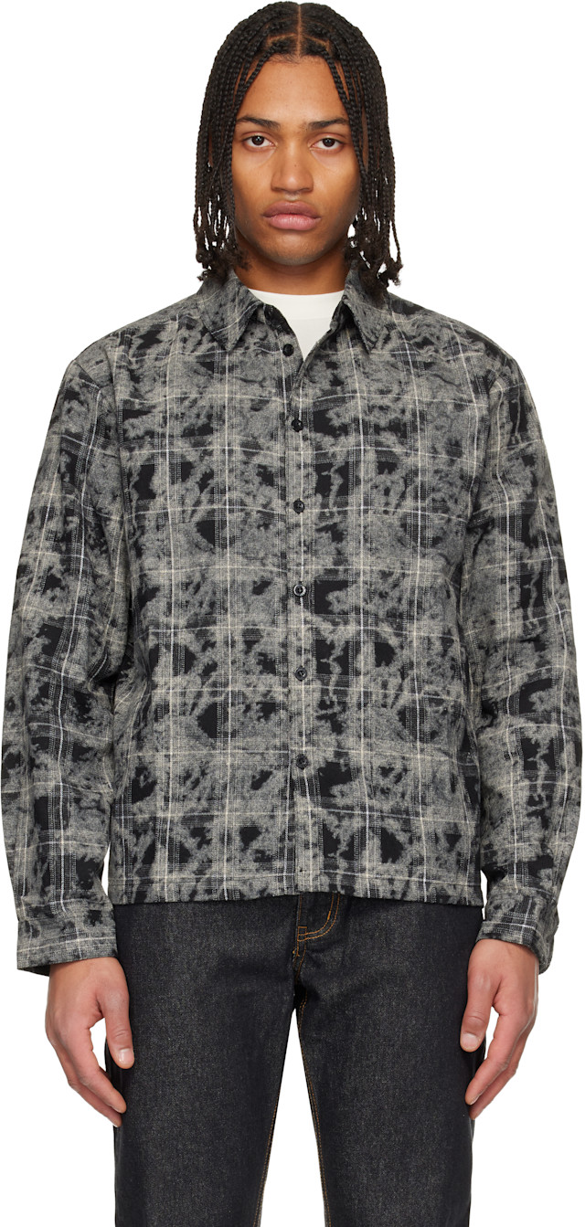 Dime: Black Plaid Flannel Shirt | SSENSE