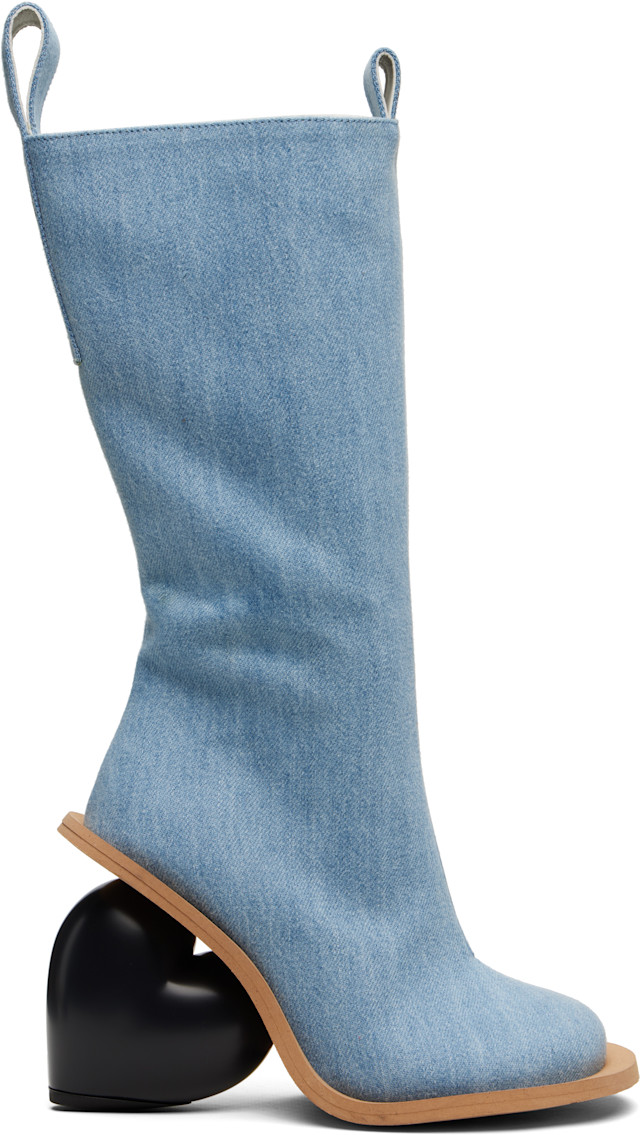 YUME YUME: Blue Love Tall Boots | SSENSE