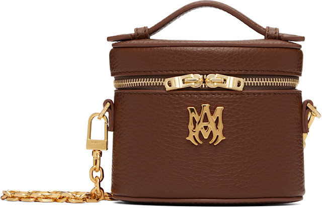 AMIRI: Brown Nano Vanity Bag | SSENSE