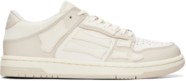 AMIRI: Off-White Skel-Top Low Sneakers | SSENSE