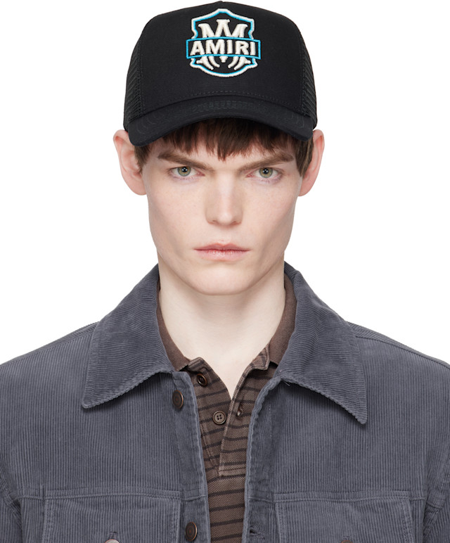 熊*ん様 【新作】AMIRI MA EMBLEM TRUCKER HAT CAP AMIRI: Black MA Emblem Trucker Cap | SSENSE Netherlands