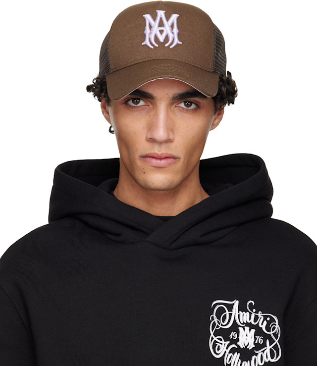 AMIRI ブラウン トラッカーキャップ確実正規品 AMIRI: ブラウン MA トラッカーキャップ | SSENSE 日本