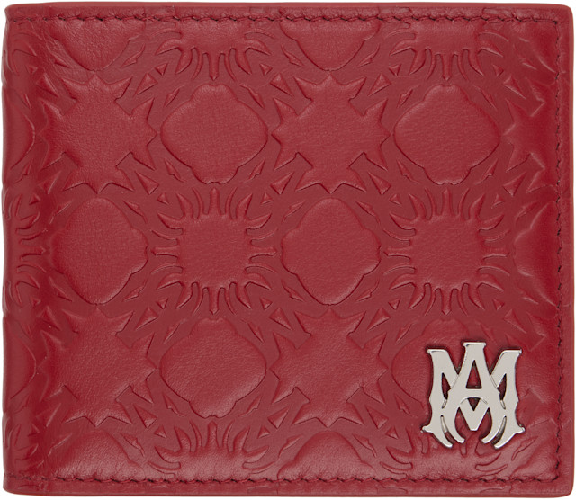 AMIRI: Red Lunar New Year 'MA' Quad Leather Bifold Wallet | SSENSE