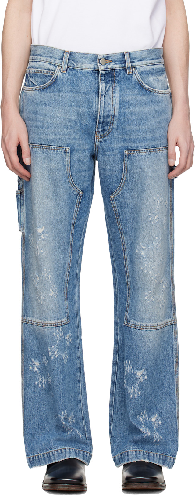 AMIRI: Blue MA Quad Carpenter Jeans | SSENSE