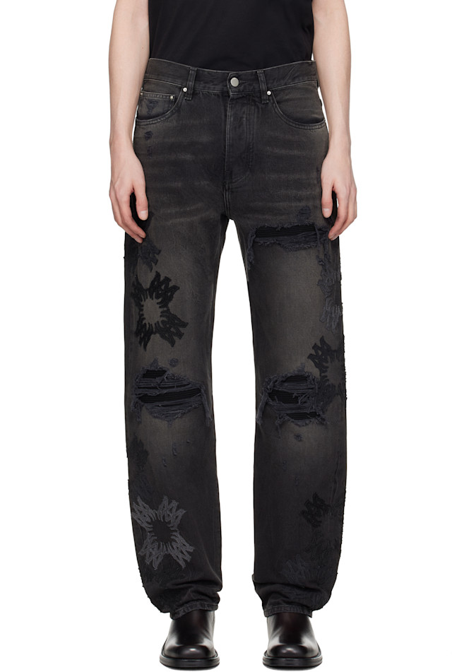 AMIRI: Black MA Quad MX1 Straight Jeans | SSENSE