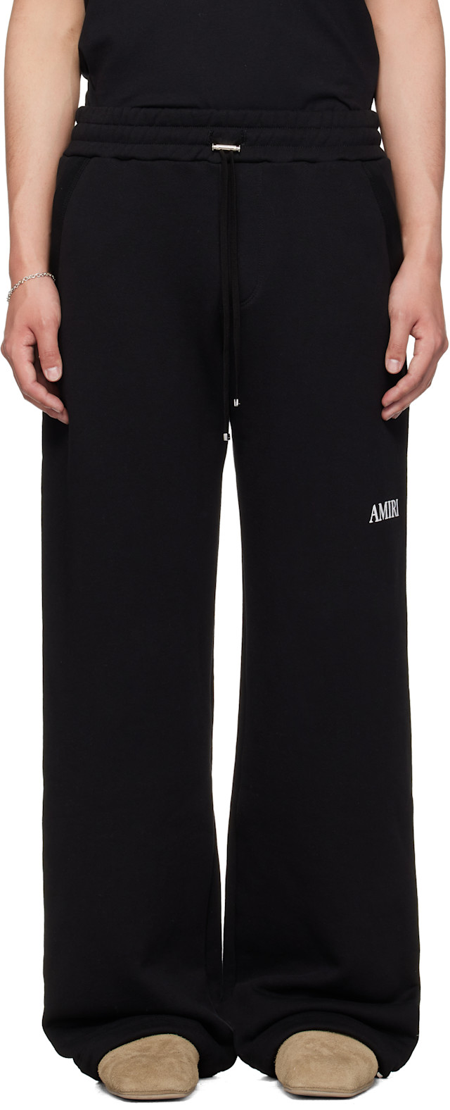 AMIRI: Black 'AMIRI' Core Logo Sweatpants | SSENSE