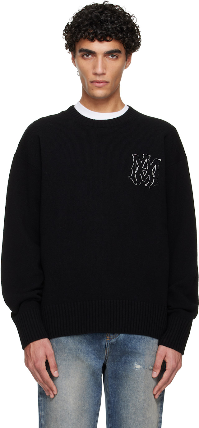 AMIRI: Black MA Sweater | SSENSE