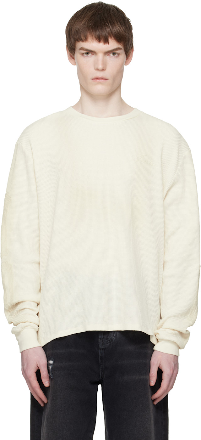 AMIRI: Off-White Bones Long Sleeve T-shirt | SSENSE
