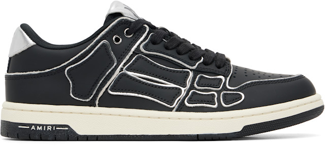 定価:128,800円 AMIRI SKEL TOP LOW ローカット28cm AMIRI: Black Skel Top Low Sneakers | SSENSE Canada