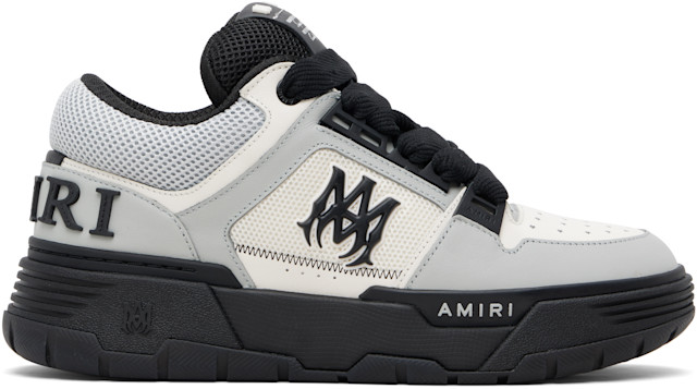 AMIRI: ホワイト＆グレー MA Patch MA-1 スニーカー | SSENSE 日本