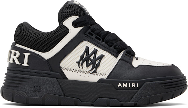AMIRI: White & Black MA Patch MA-1 Sneakers | SSENSE