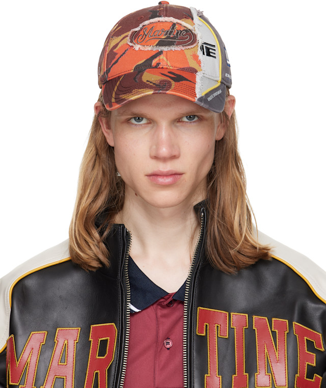 Martine Rose: Multicolor Collage Cap | SSENSE Denmark