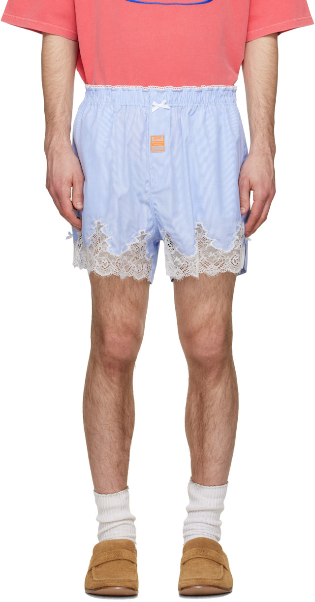 Martine Rose: Blue 'French Knickers' Shorts | SSENSE United Kingdom