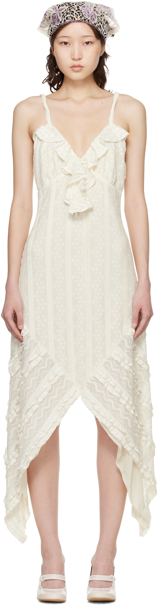 knee length dresses for ladies Buy Online Floral Appliqué Lace Handkerchief Dress for Women