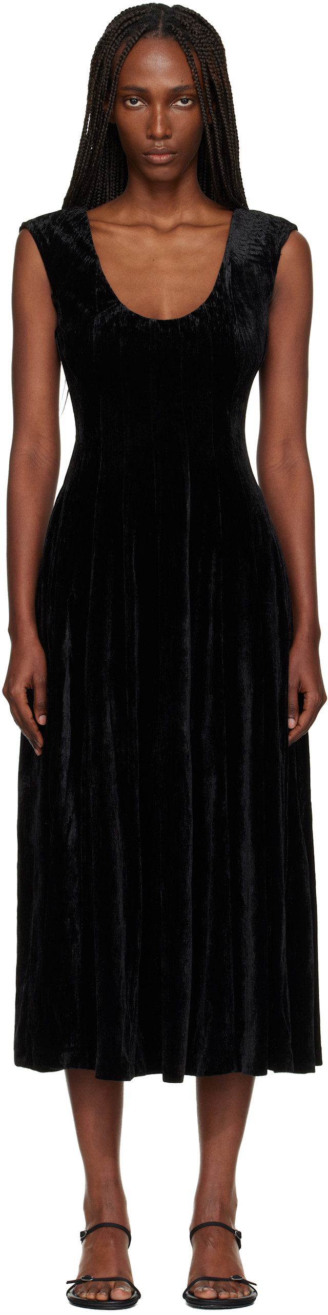 danielle guizio black dress Sexy Red Black Sheath Spaghetti Straps Side Slit Floor-length Party Prom  Dresses main image 1