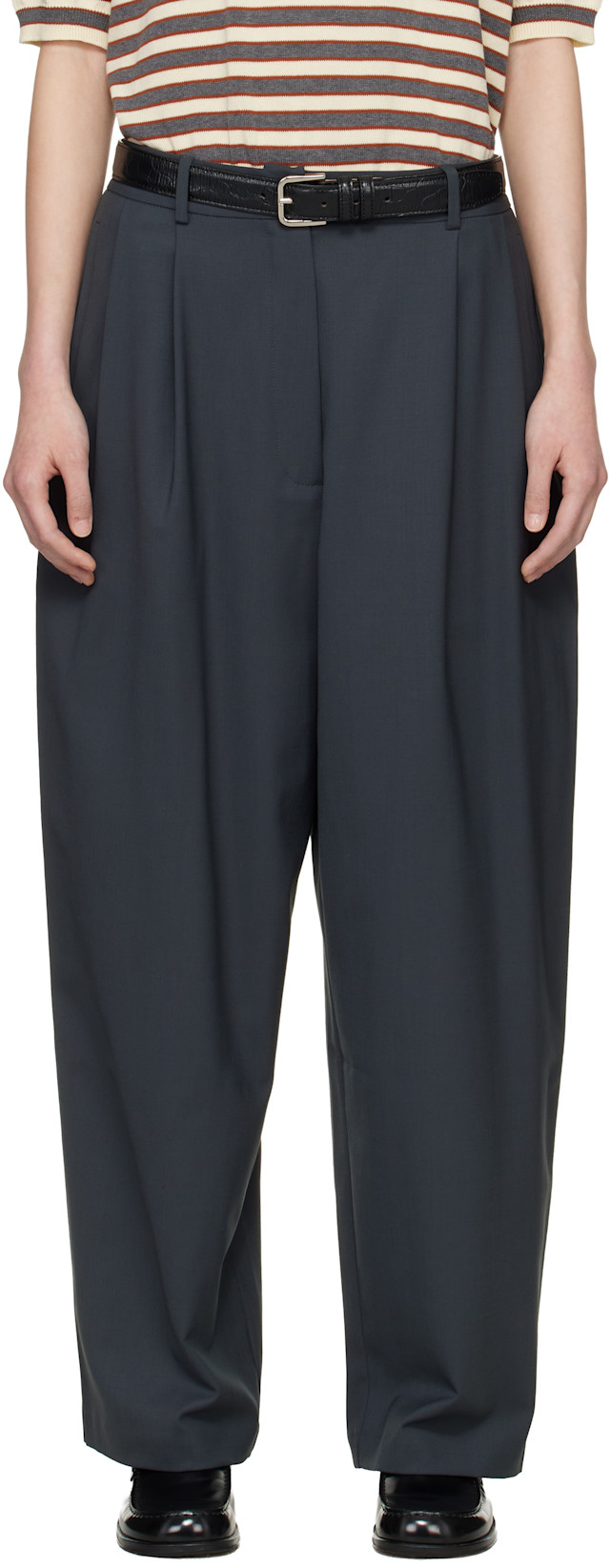 CORDERA コルデラ TAILORINGMASCULINEPANTS グレー Cordera: Gray Tailored Masculine Trousers | SSENSE