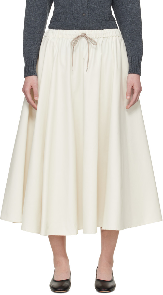Cordera: White Technical Midi Skirt | SSENSE
