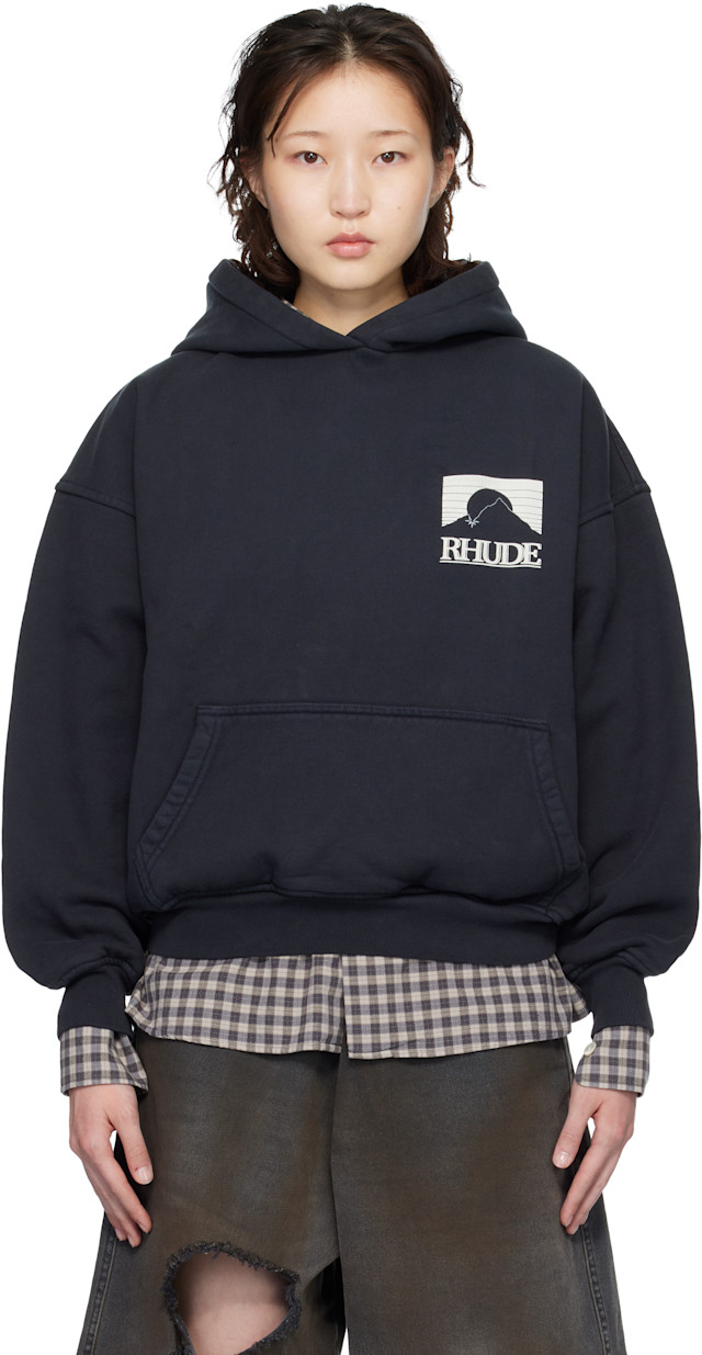 Rhude: Black Moonlight Pack Hoodie | SSENSE