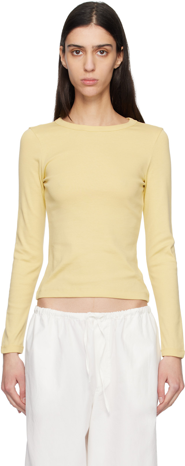 FLORE FLORE: Yellow Max T-shirt | SSENSE