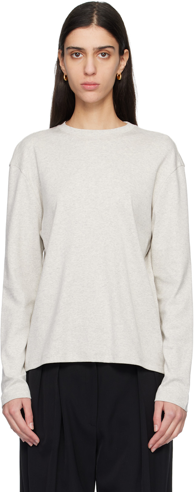 FLORE FLORE: グレー Maggie 長袖Tシャツ | SSENSE 日本