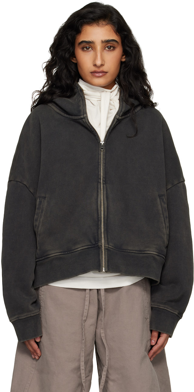 Entire Studios: Black Eternal Zip Hoodie | SSENSE