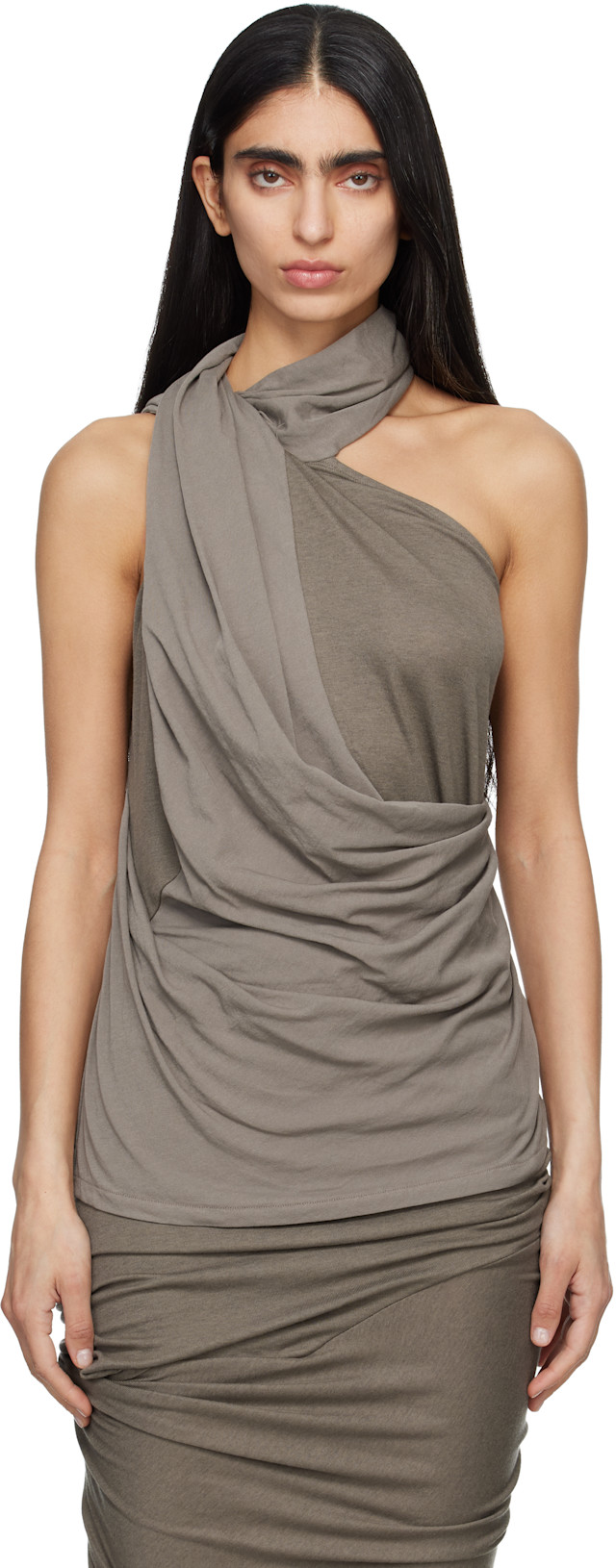 Entire Studios: 灰色 Sleeveless Dalters 上装 | SSENSE 中国
