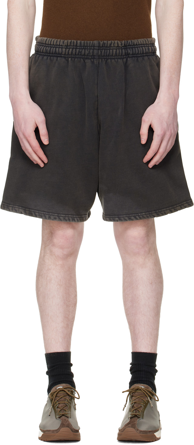 Entire Studios: Black Standard Sweat Shorts | SSENSE Canada
