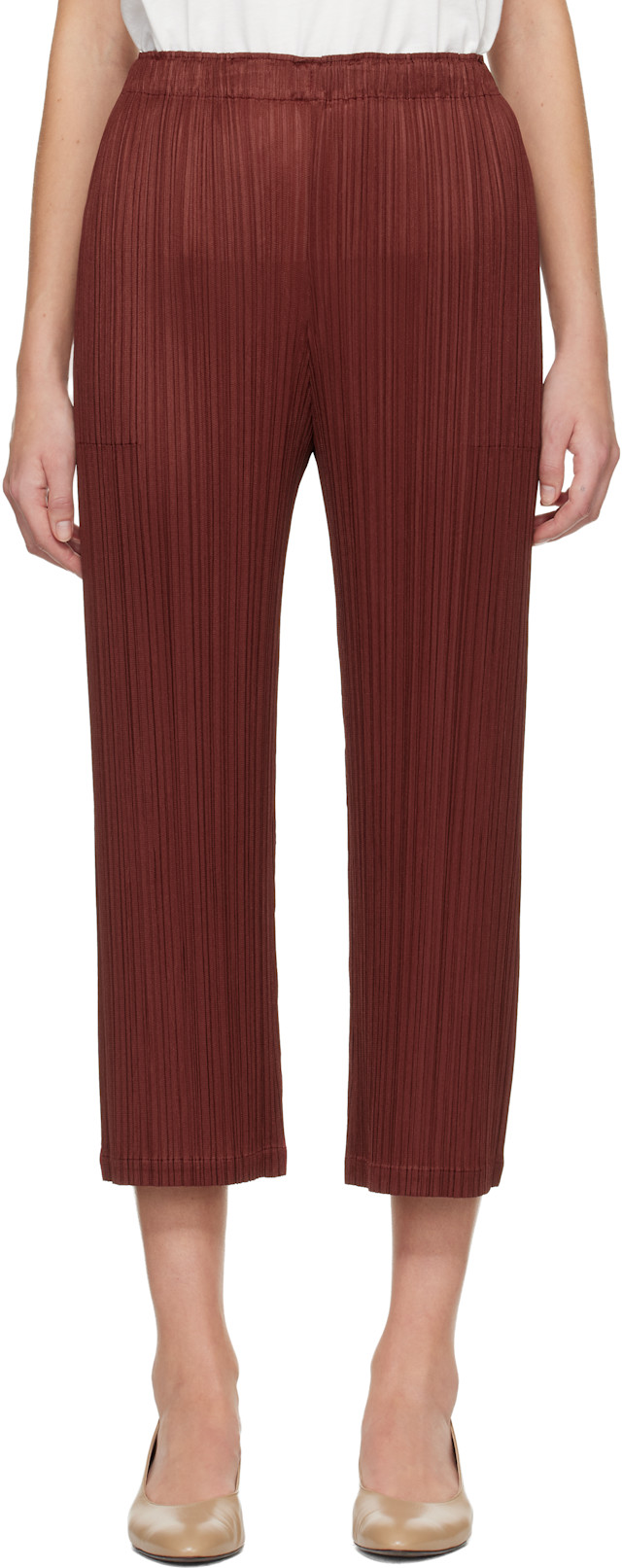 PLEATS PLEASE ISSEY MIYAKE: Burgundy Monthly Colors October