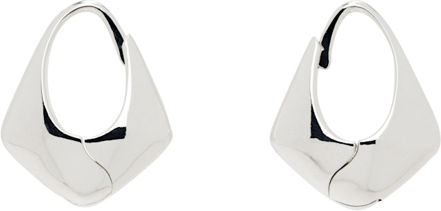 Sophie Buhai: Small Pyramid Hoop Earrings | SSENSE