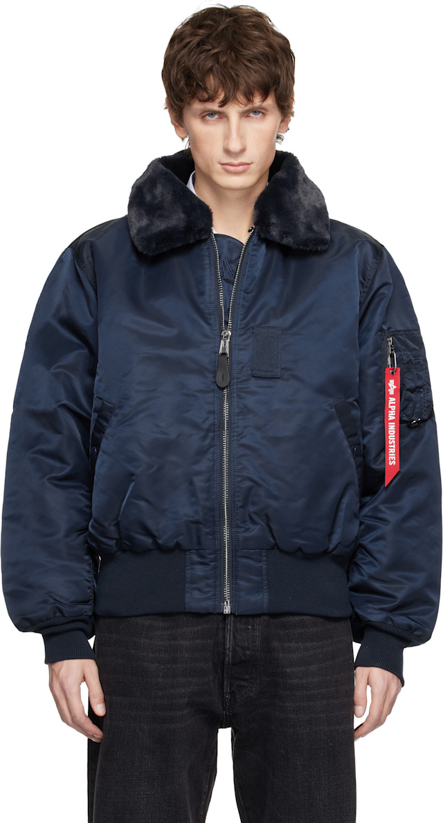 MASTERMIND WORLD: ネイビー Alpha Industriesエディション B-15