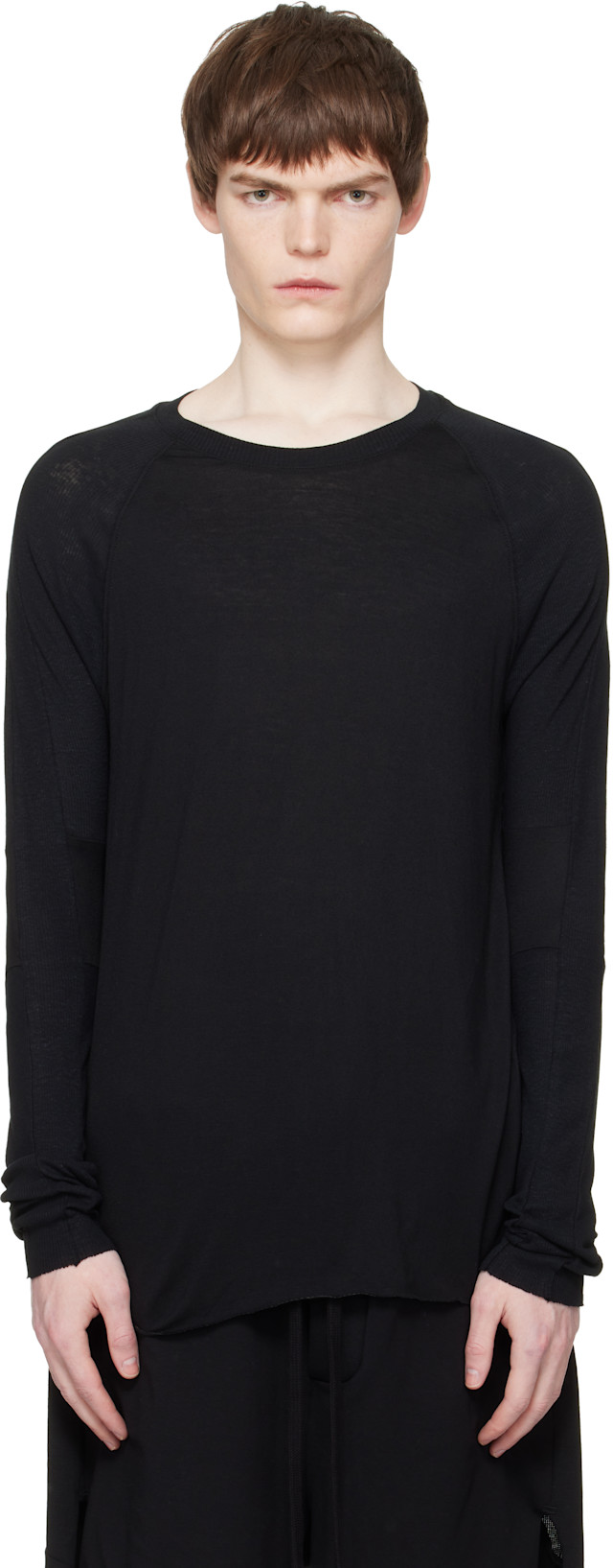 thom/krom: Black M TS 941 T-shirt | SSENSE