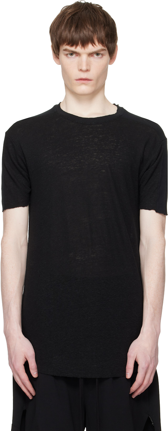 thom/krom: Black M TS 927 T-shirt | SSENSE