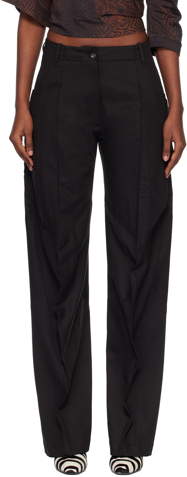 Kiko Kostadinov: Black Centennial Trousers | SSENSE