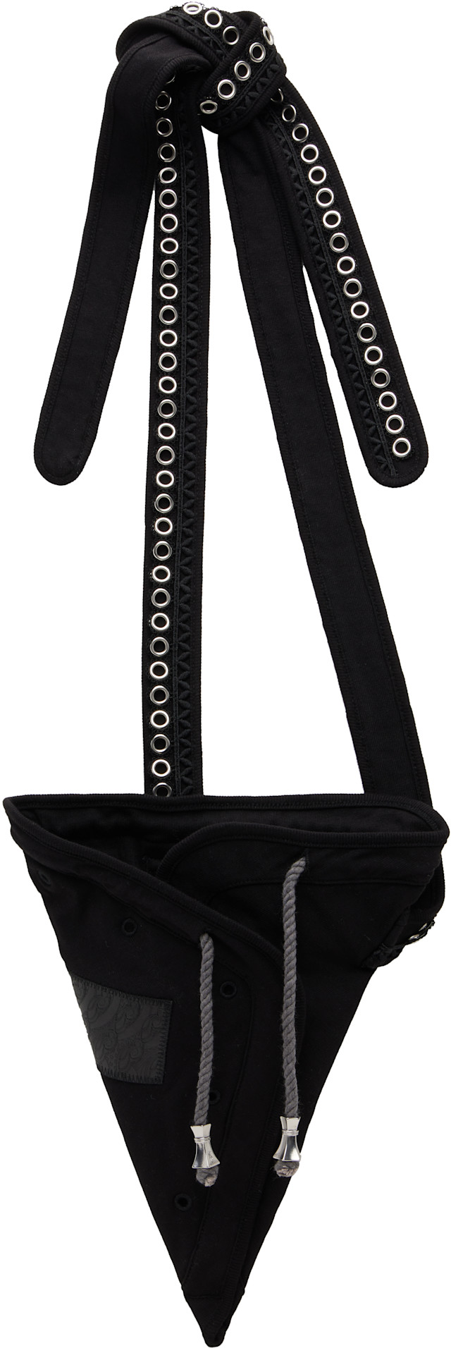 Kiko Kostadinov: Black Hatha Jersey Bag | SSENSE