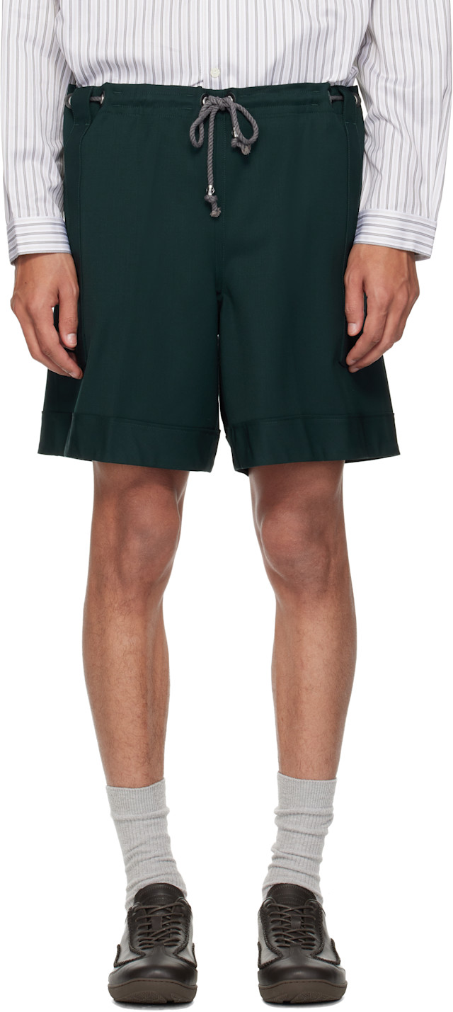 Kiko Kostadinov: Green Kyan Shorts | SSENSE