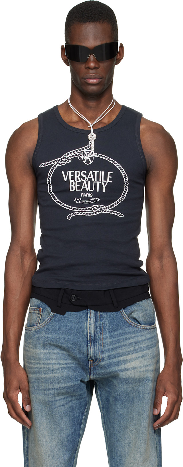 VAQUERA: Black 'Versatile Beauty' Tank Top | SSENSE