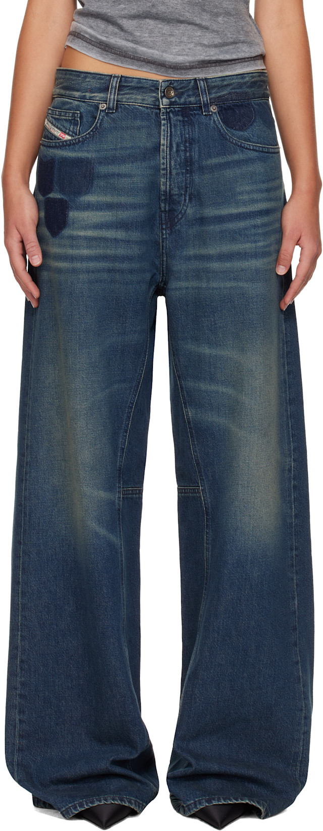 Diesel: Blue Relaxed Low Waist 1996 D-Sire Jeans | SSENSE
