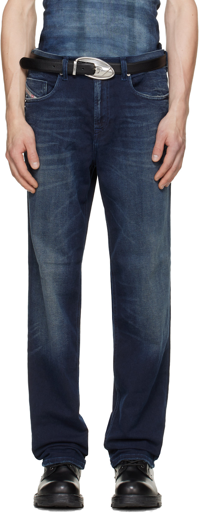 Diesel: ブルー Regular Regular Waist 2090 D-Veekley ジョグジーンズ