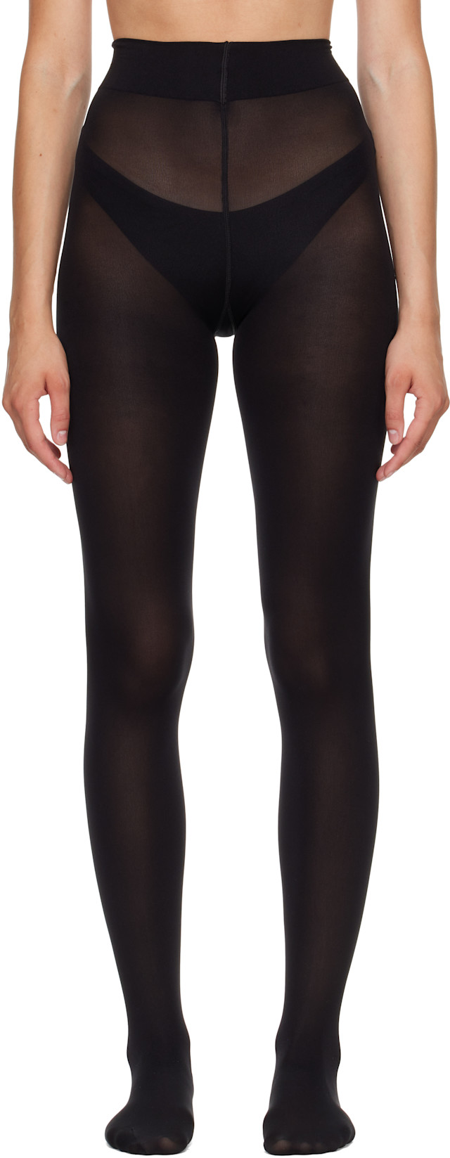 Wolford: Black Velvet de Luxe 66 Tights | SSENSE Canada