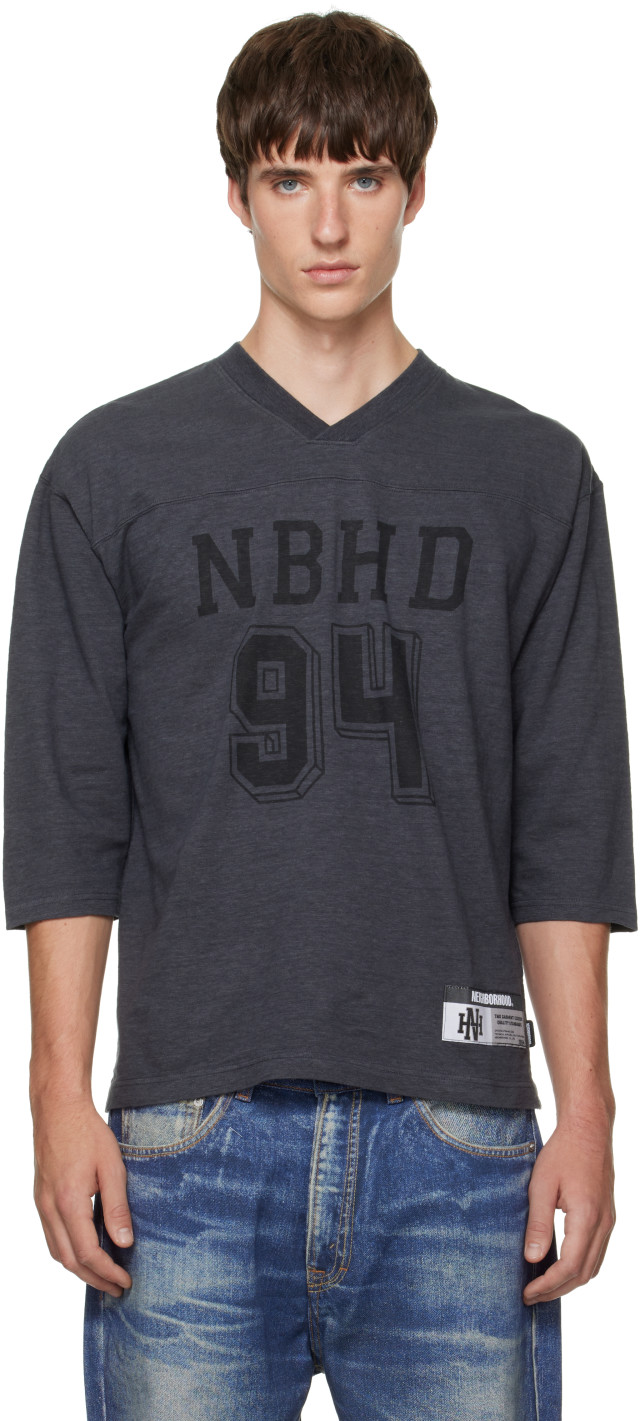 Neighborhood: グレー Football Tシャツ | SSENSE 日本