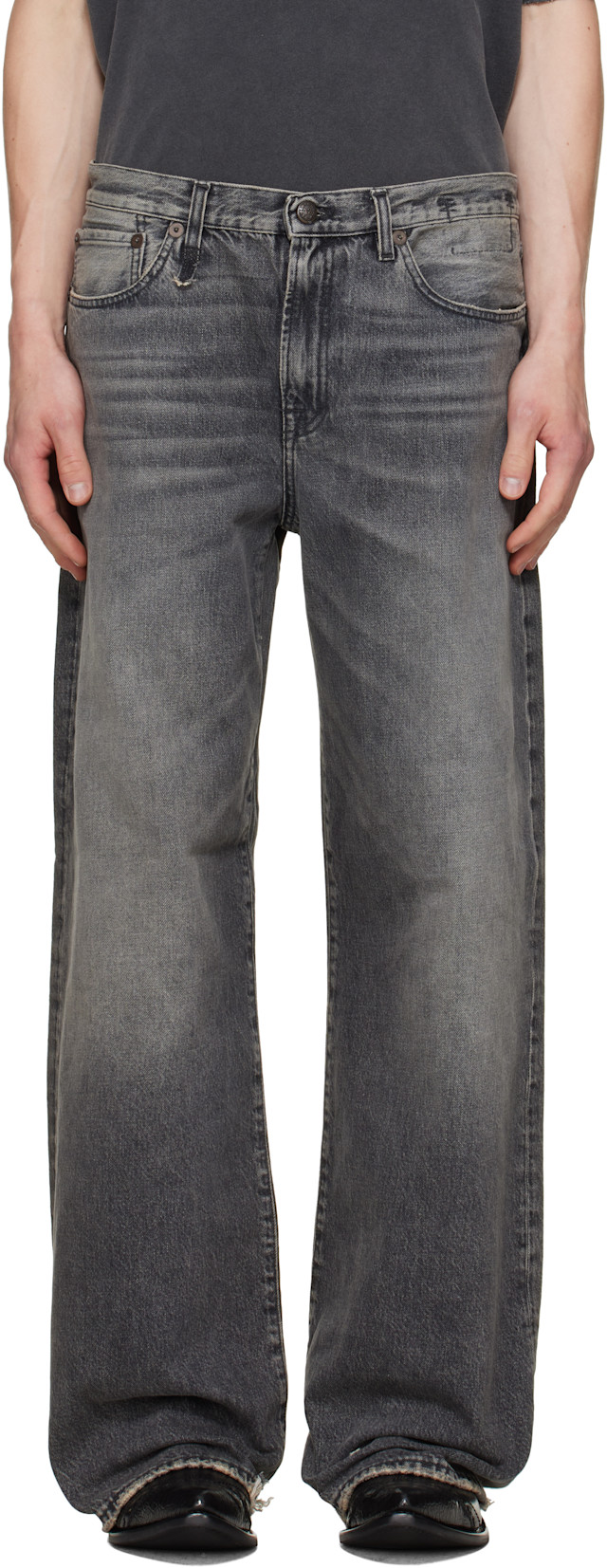 R13: Gray D'Arcy Loose Jeans | SSENSE New Zealand