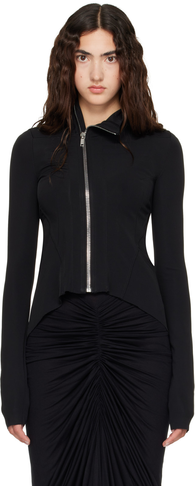Rick Owens Lilies: Black Tower Naska Gary Jacket | SSENSE
