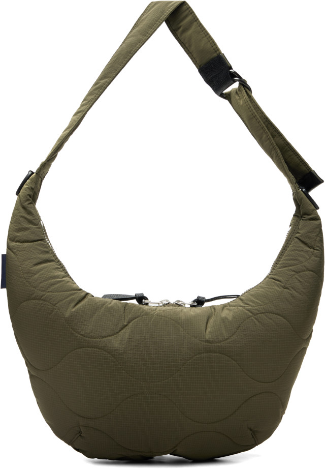 COMME des garçons HOMME homme メッセンジャーバッグ Comme des Garçons Homme: Khaki Nylon Ripstop Messenger Bag | SSENSE
