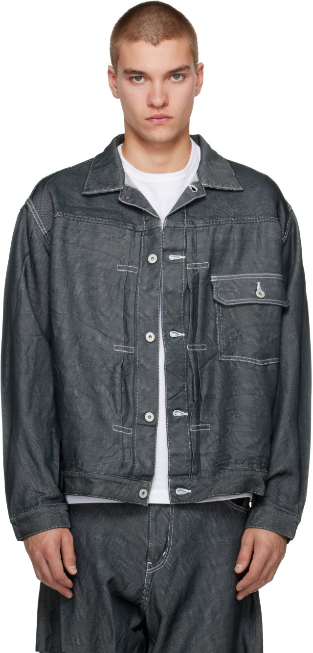 Comme des Garçons Homme ジャケット ポリエステル Comme des Garçons Homme: グレー ポリエステル デニムジャケット